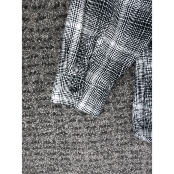 Levis Shirt Mens Large Black White Plaid Flannel Relaxed Fit Outdoor Cabincore - Picture 11 of 12